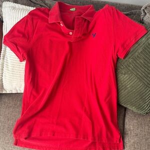 Red Polo Shirt American eagle shirt